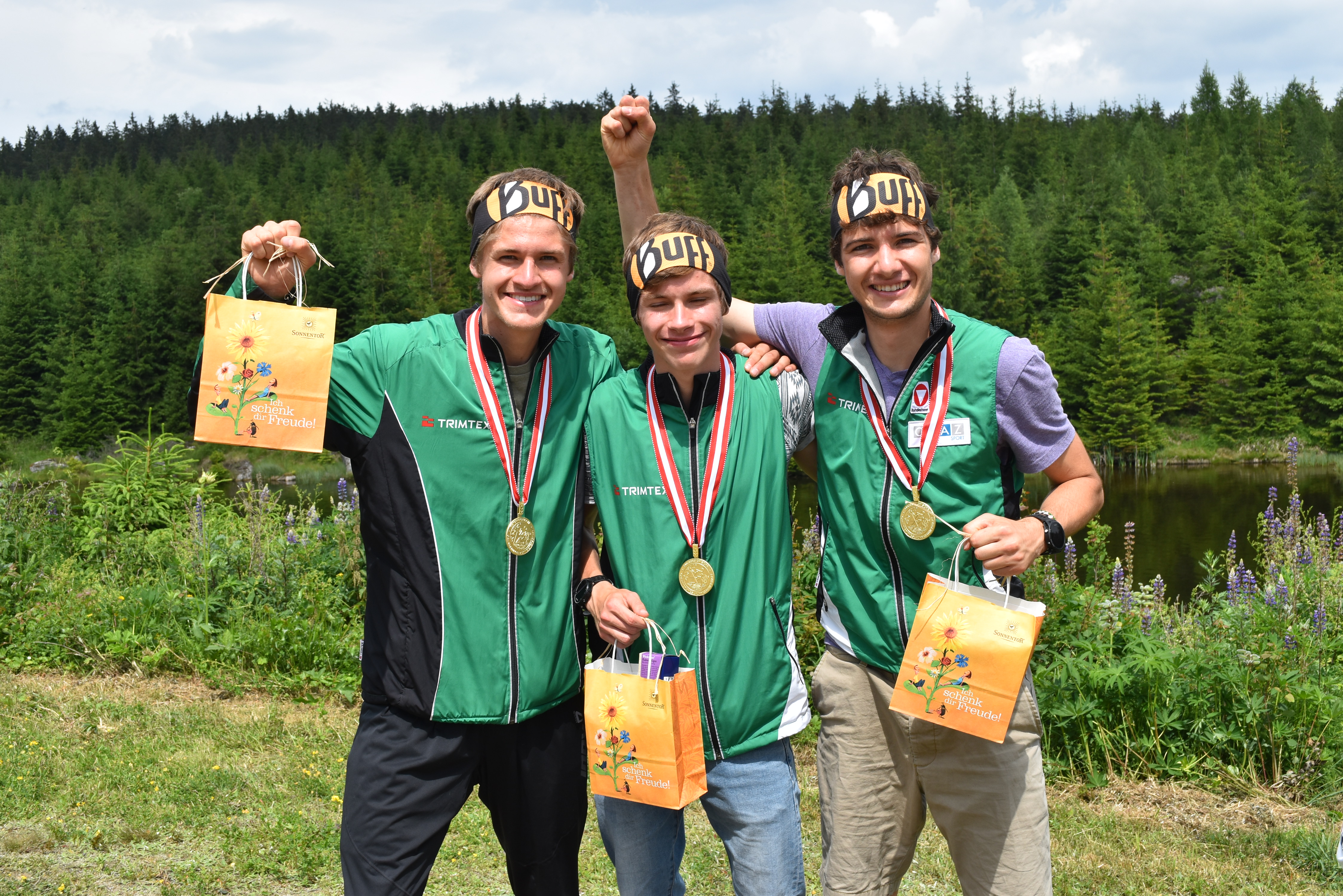 ÖM Mannschaft 2018 (Matthias und Georg Gröll, Mathias Peter)