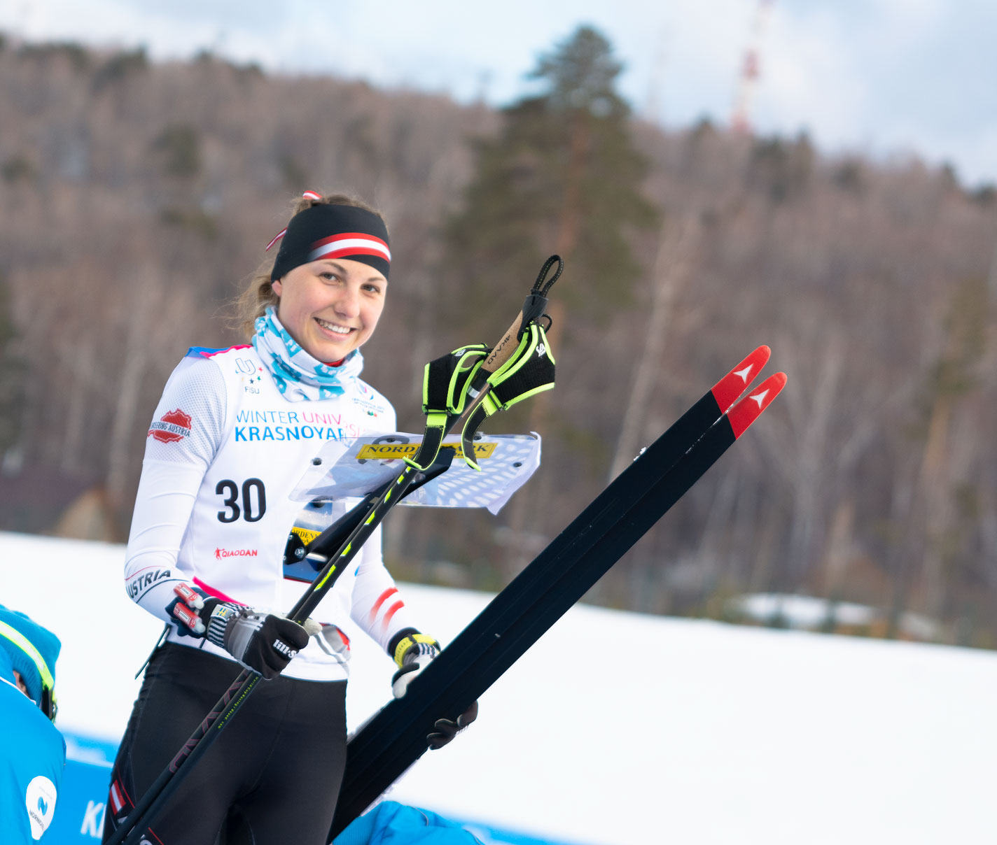 Antonia auf dem Weg zu Start