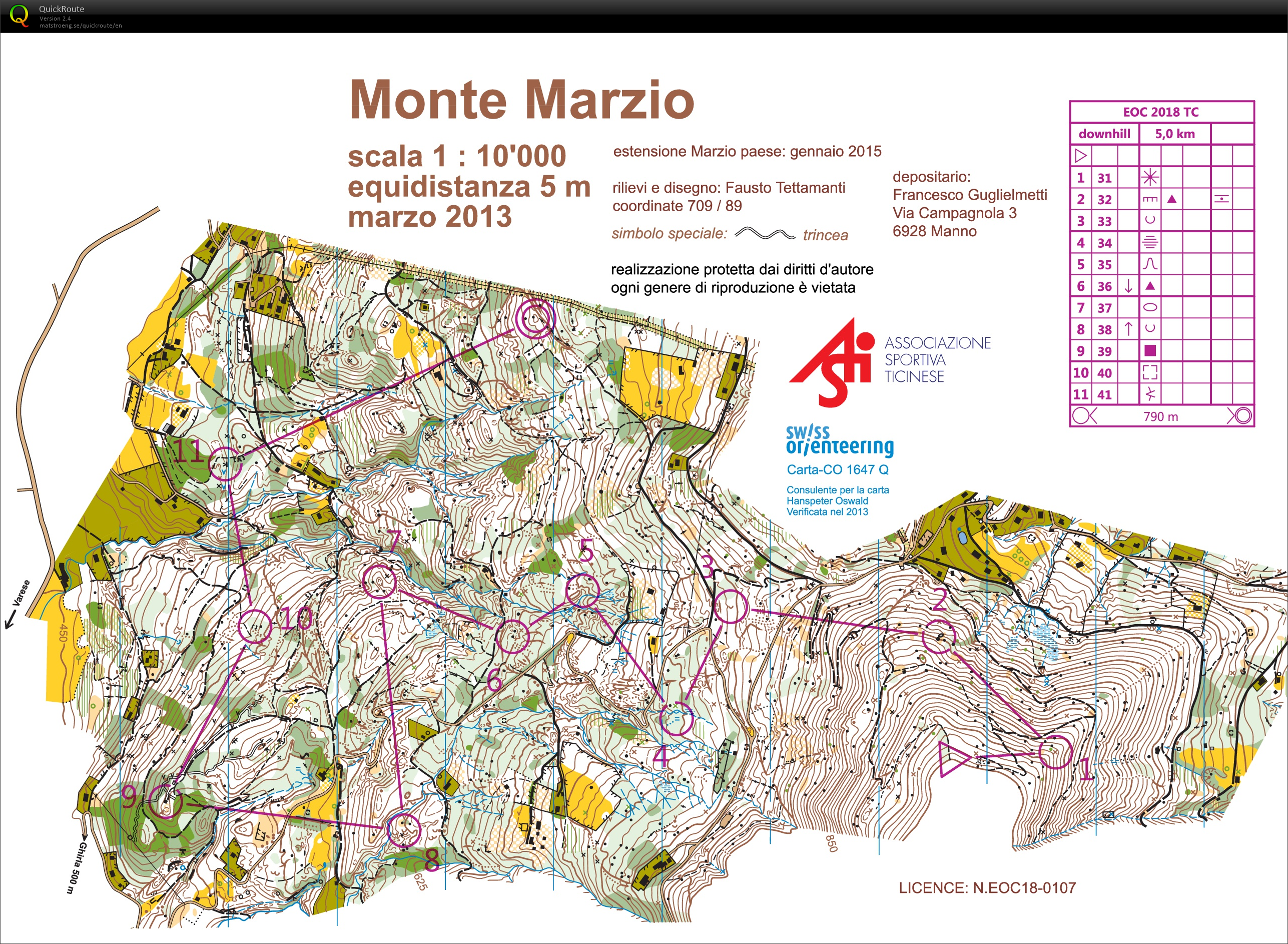 Monte Marzio Downhill EOC TL #2 (2018-03-24)