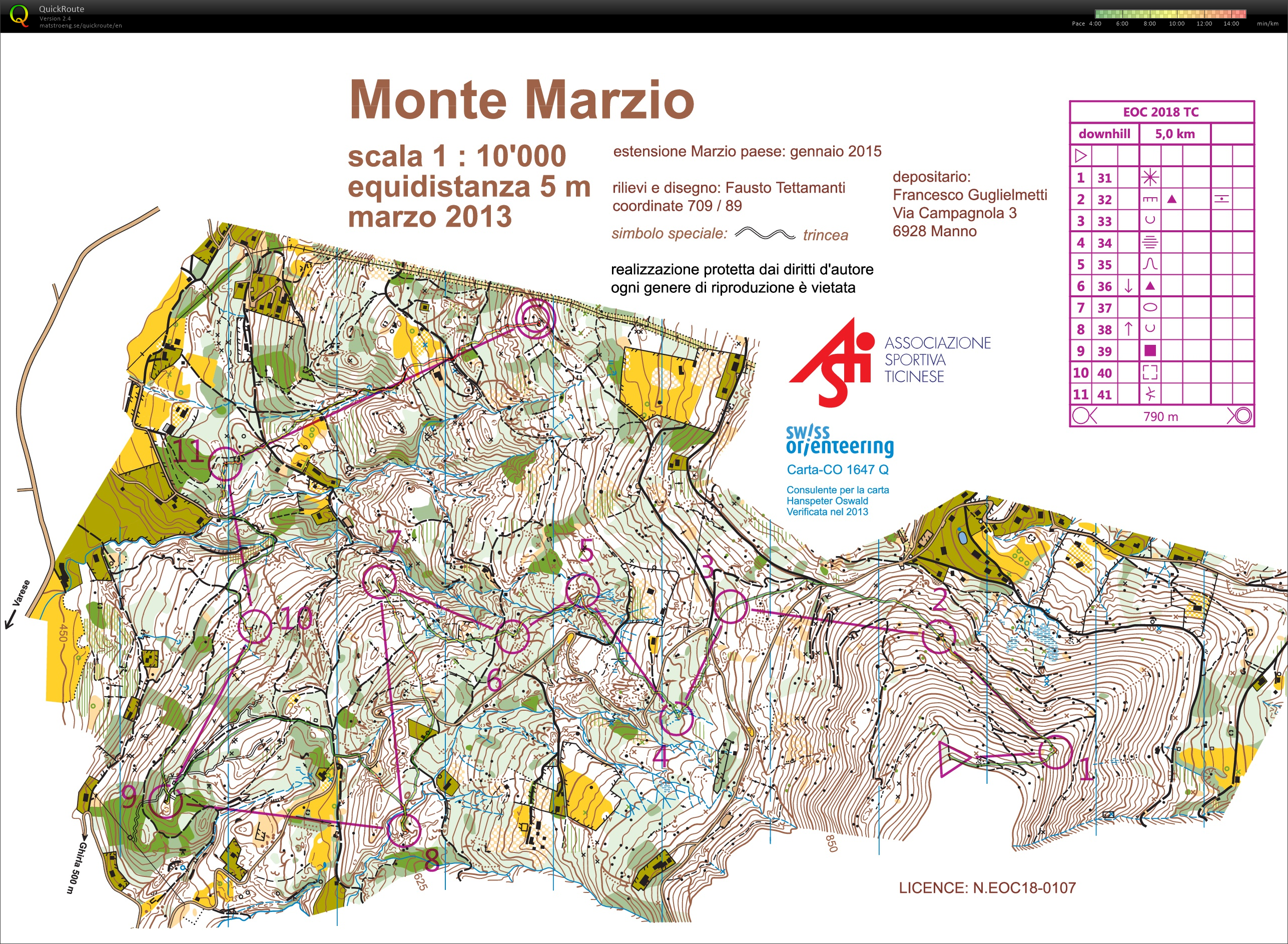 Monte Marzio Downhill EOC TL #2 (24.03.2018)