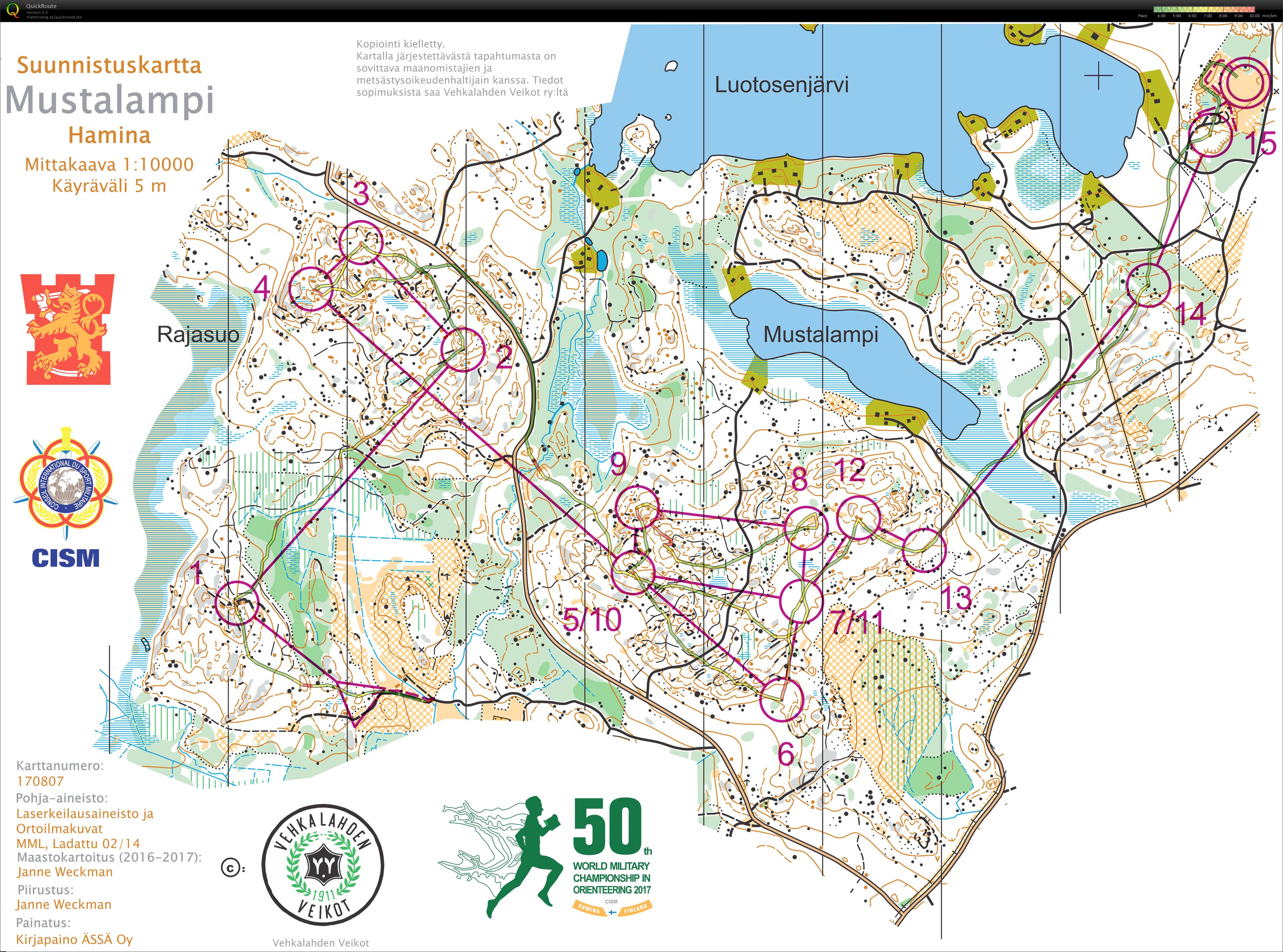 CISM World Military Orienteering Championships | Middle (2017-06-12)