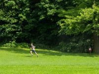 Läufer auf dem Weg zum Ziel