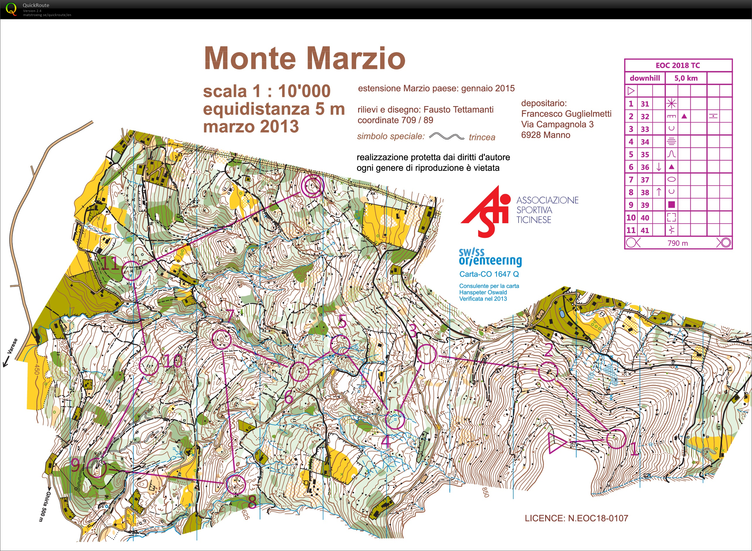 Monte Marzio Downhill EOC TL #2 (24.03.2018)