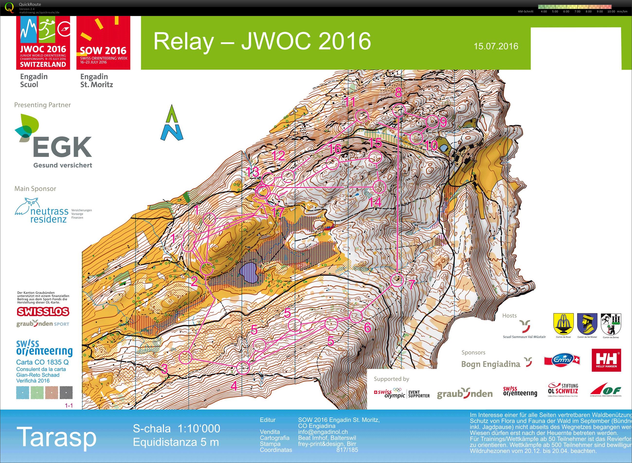 Junior World Orienteering Championships Relay (2016-07-15)