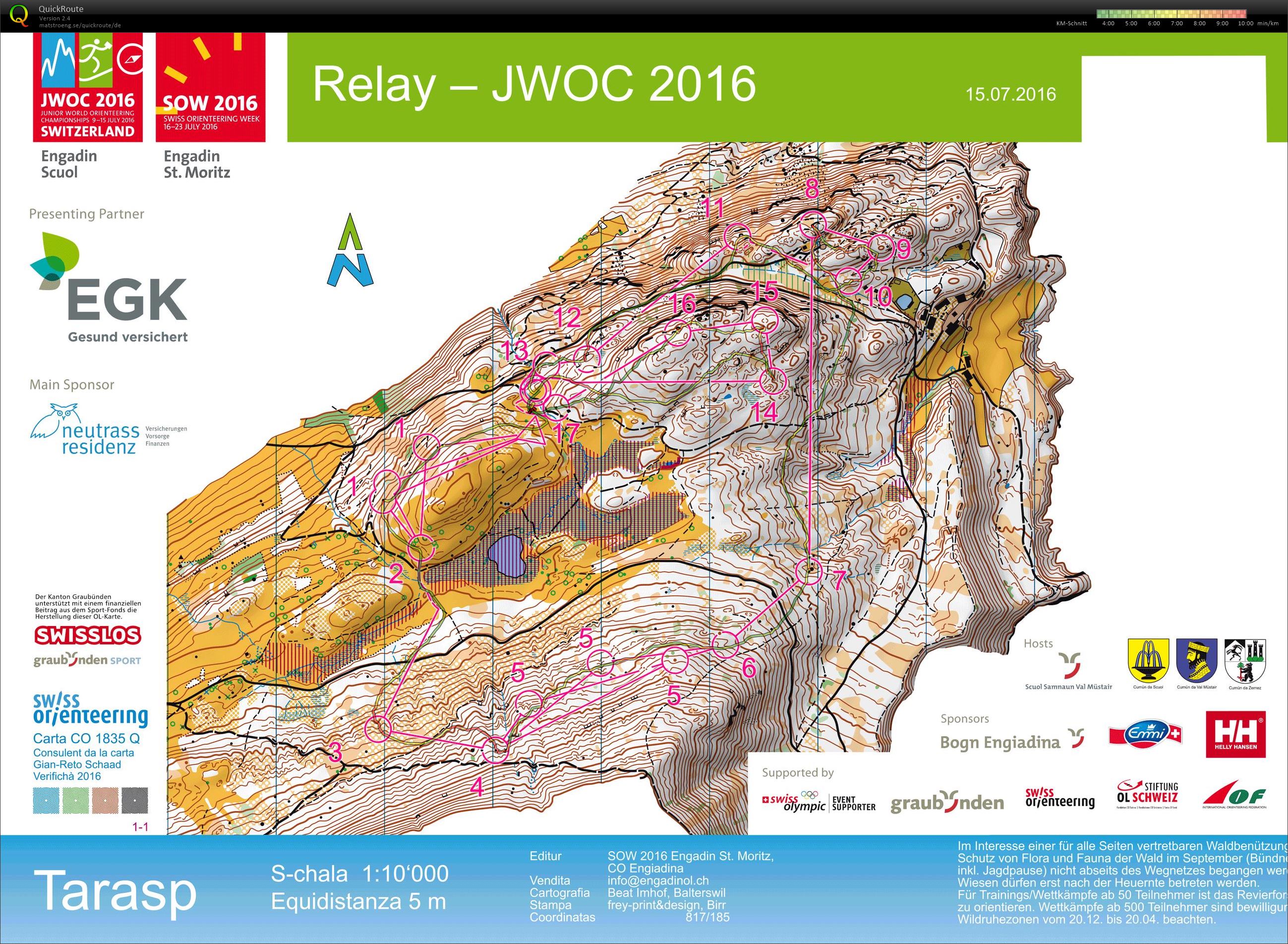 Junior World Orienteering Championships Relay (2016-07-15)