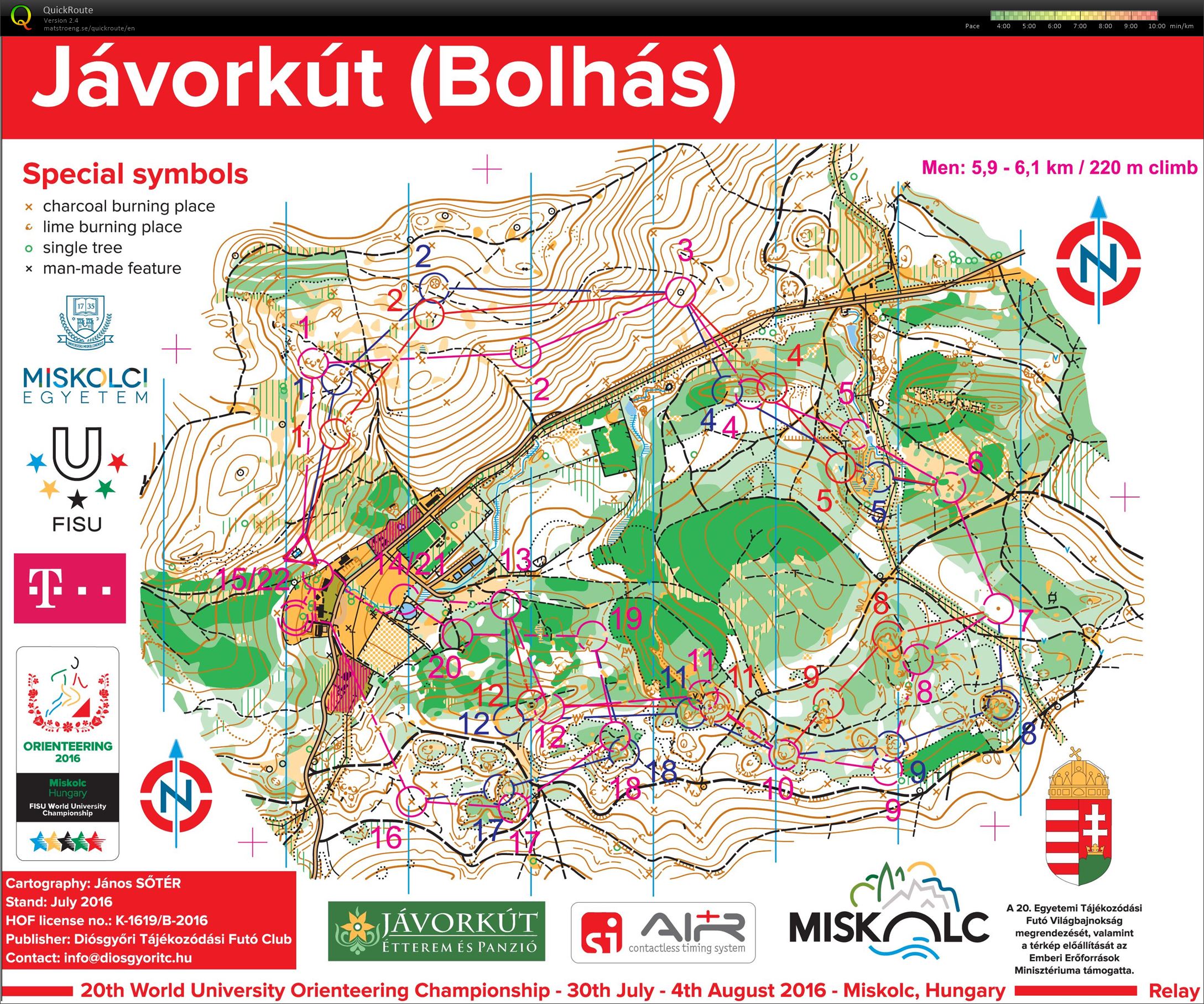 World University Orienteering Championships Relay (04.08.2016)