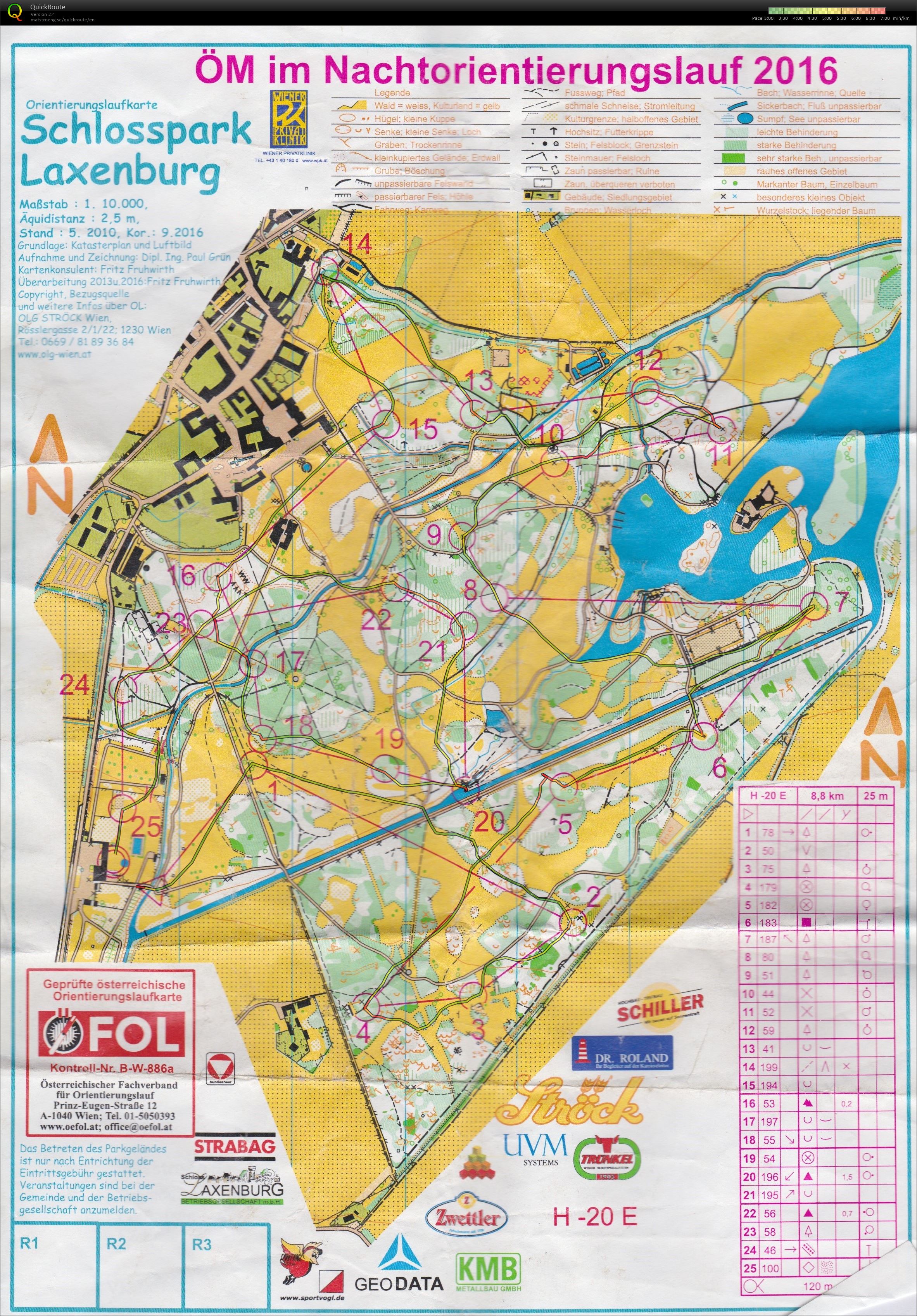 8. Austria-Cup, Austrian Night-O Championships (2016-10-22)