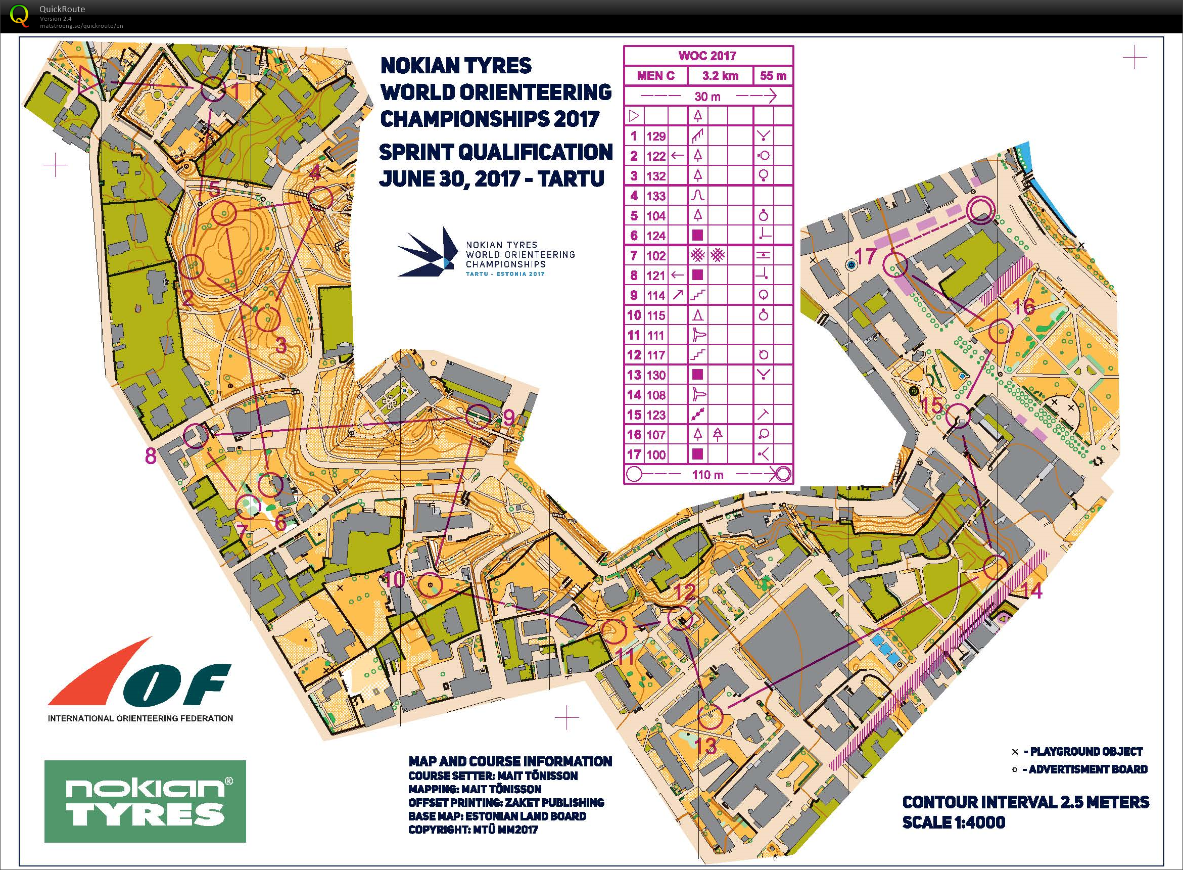 WOC 2017 Sprint Qualification (30.06.2017)