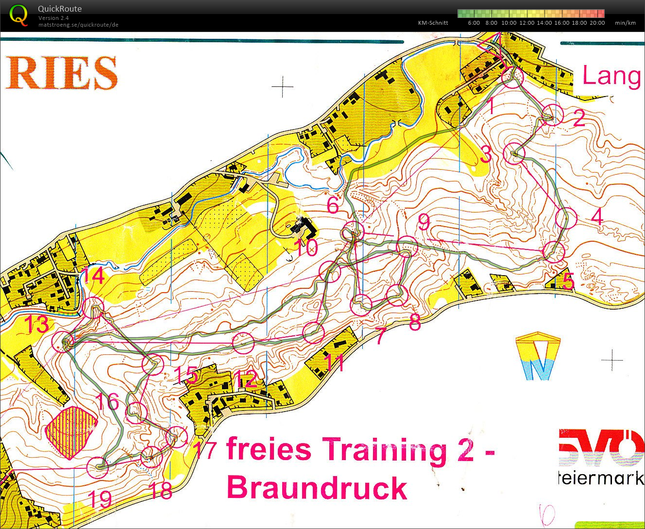 Höhenlinien-Training (05.11.2017)